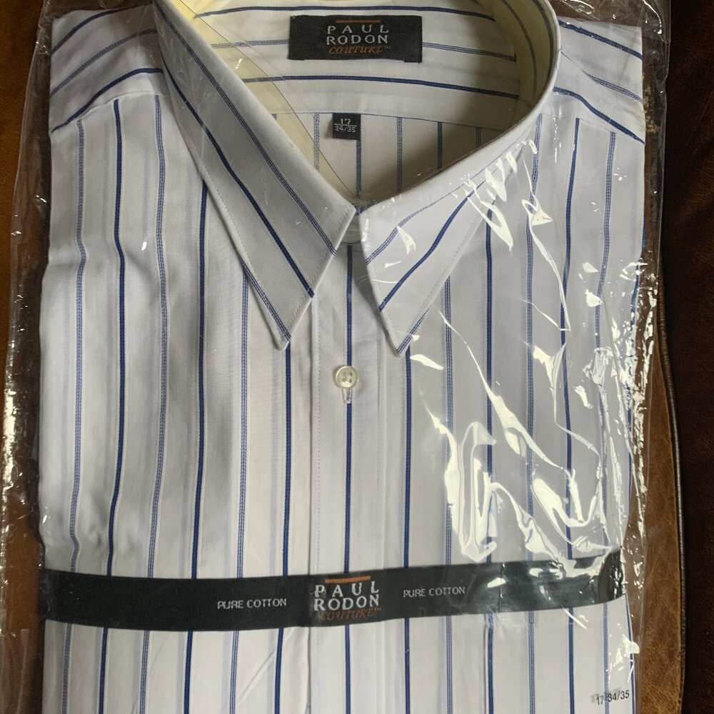Paul Rodon Men's Dress Shirt 17 Neck 34/35 Sleeve